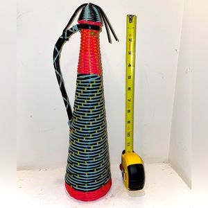 Vintage Mid Century Wrapped Decanter